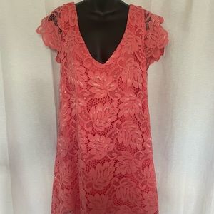 BB Dakota Lace Pink Mini Dress